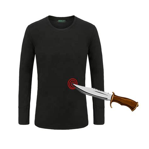 3YRS Contact Supplier 1 / 4 Wholesale Men Long Sleeve T <b>Shirt</b> Hoody Cut <b>Resistant</b> <b>Stab</b> Knife <b>Proof</b> <b>Clothing</b> For Body Protection. . Stab proof shirt